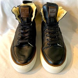 Brusque Black High Top Sneakers